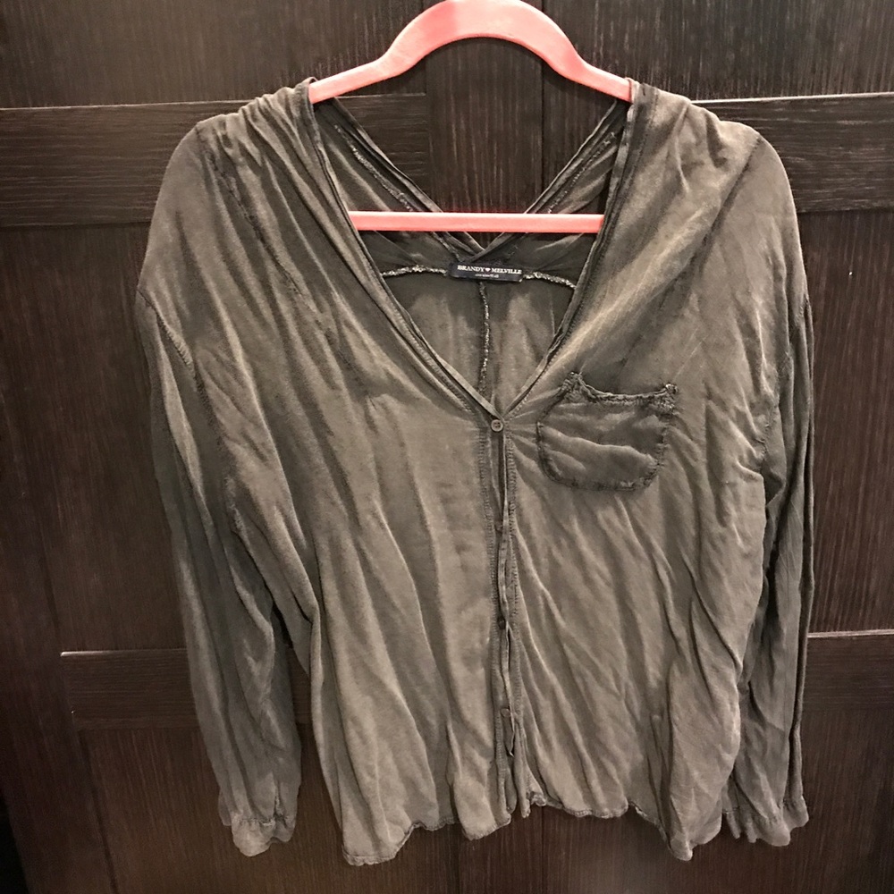 Brandy Melville grey top